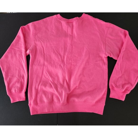 Disney Minnie Mouse Pullover Sweatshirt Pink Juniors Size Medium 7-9 Soft EUC - Picture 6 of 13